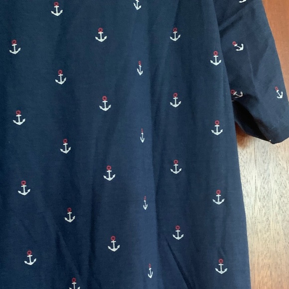 Fernando Peña Platinum Men’s Navy Anchor print t-shirt Size L 100% cotton - Picture 7 of 9